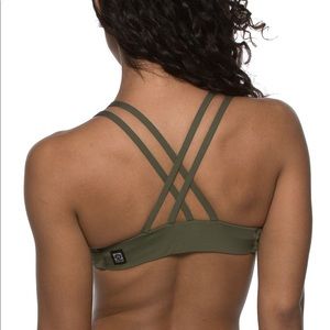 JOLYN fendrick’s swim top olive
